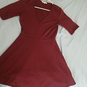 Copper key burgundy dress
